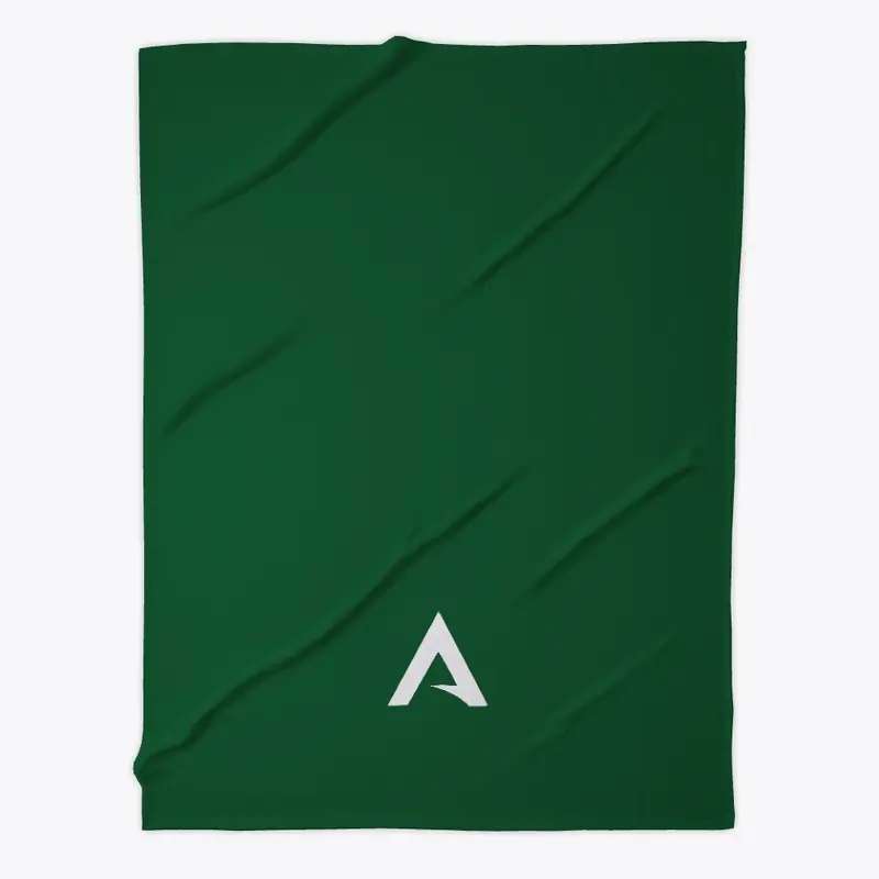 Fleece blanket white logo